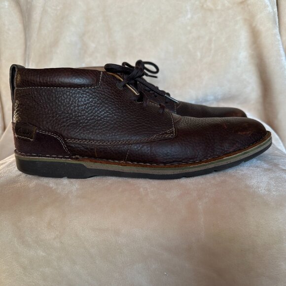 Clarks Other - Clarks Edgewick Mid Chukka Boots Men's Size 13M Oiled Brown Leather